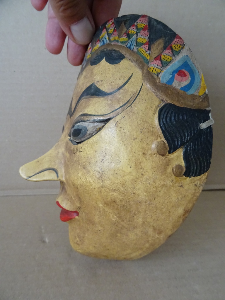 Vintage houten masker Indonesië - Afbeelding 9