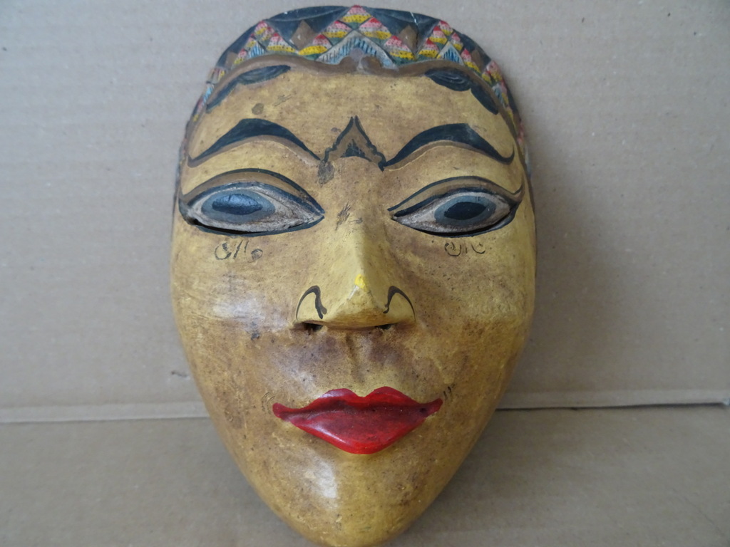 Vintage houten masker Indonesië - Afbeelding 17