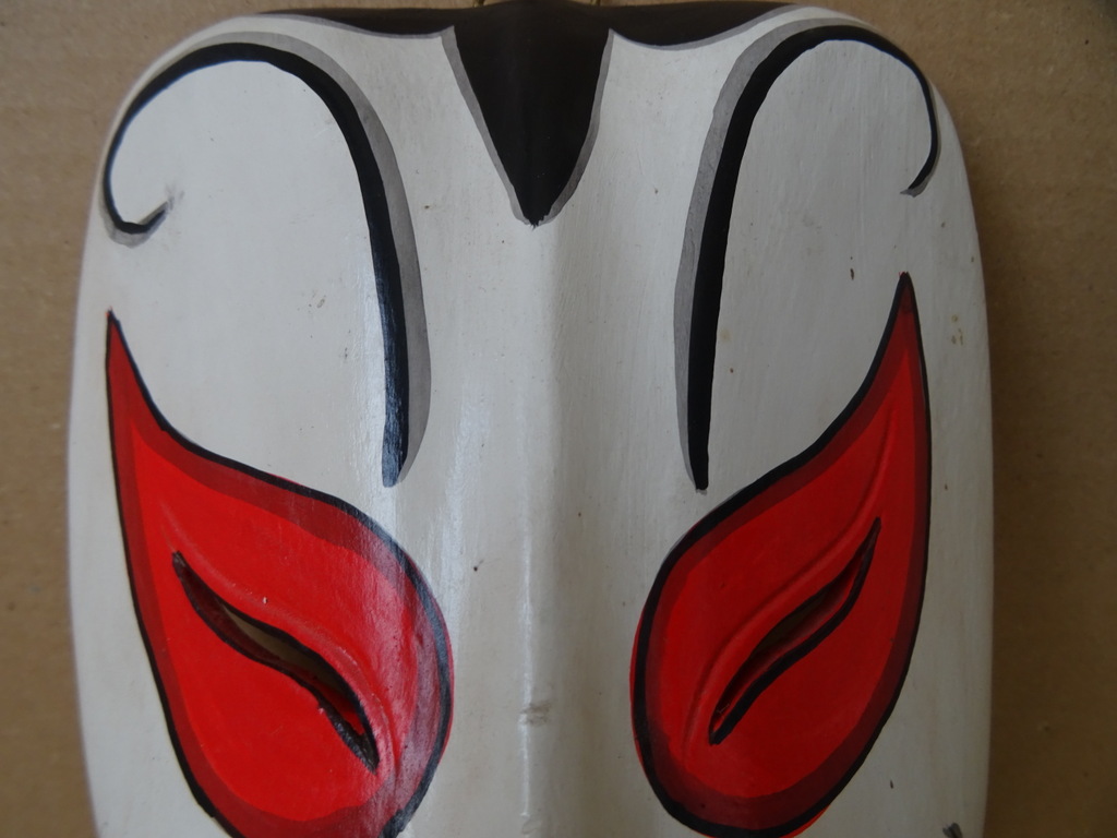 Vintage houten masker Indonesië - Afbeelding 2