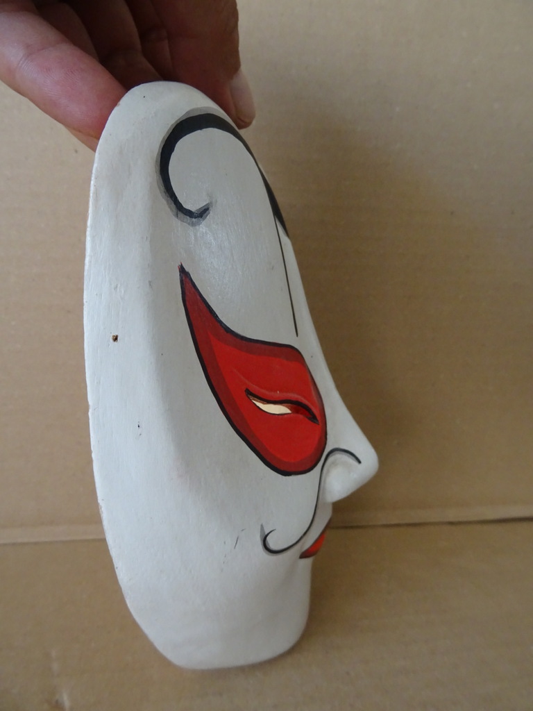Vintage houten masker Indonesië - Afbeelding 4