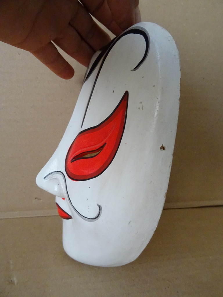 Vintage houten masker Indonesië - Afbeelding 5
