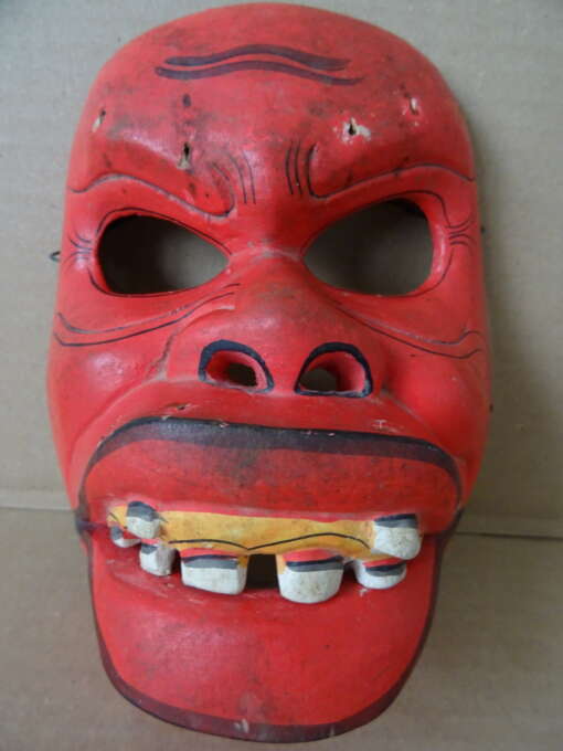 Vintage houten masker Indonesië