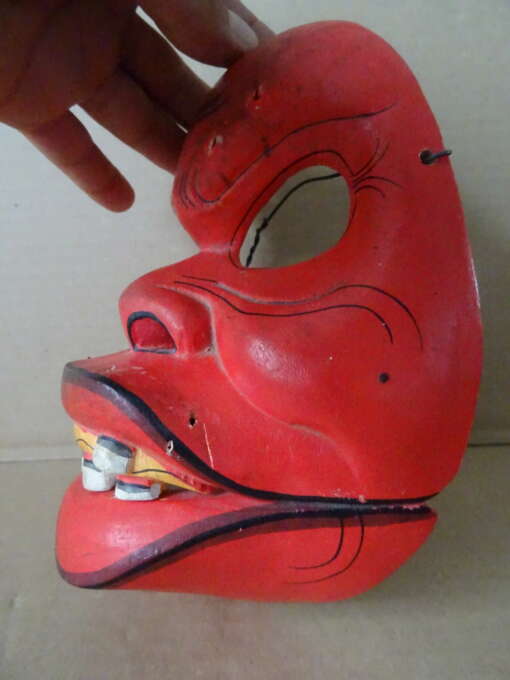 Vintage houten masker Indonesië