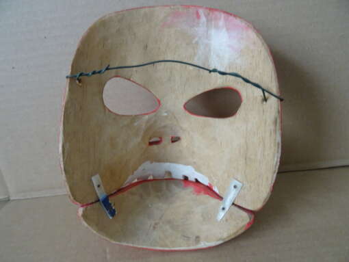 Vintage houten masker Indonesië