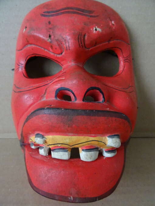 Vintage houten masker Indonesië