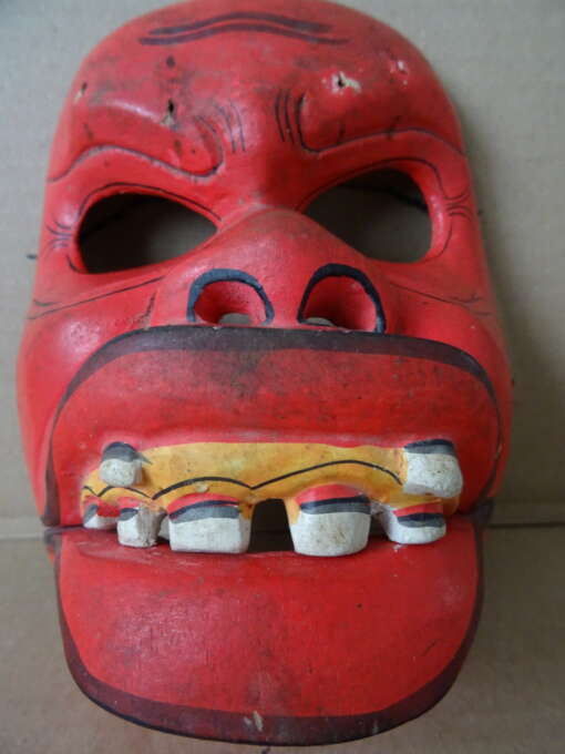 Vintage houten masker Indonesië