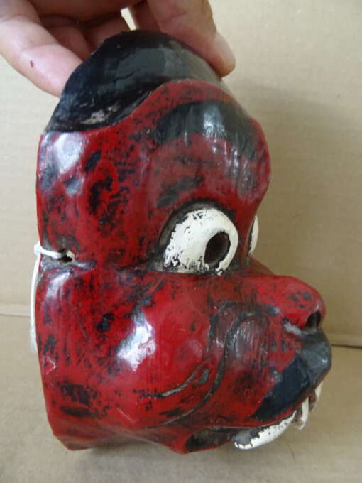 Vintage houten masker Indonesië
