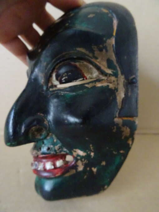 Vintage houten masker Indonesië