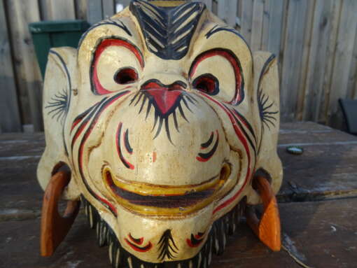 Vintage houten Barong masker Indonesië