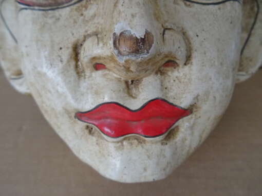 Vintage houten masker Indonesië