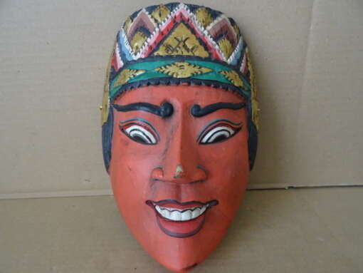 Vintage houten masker Indonesië