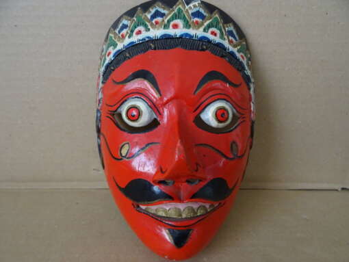 Vintage houten masker Indonesië