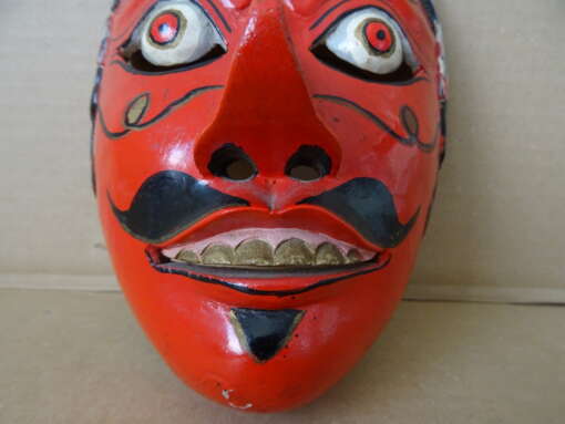 Vintage houten masker Indonesië