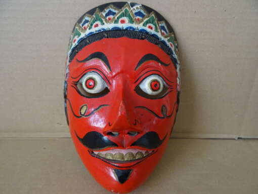 Vintage houten masker Indonesië