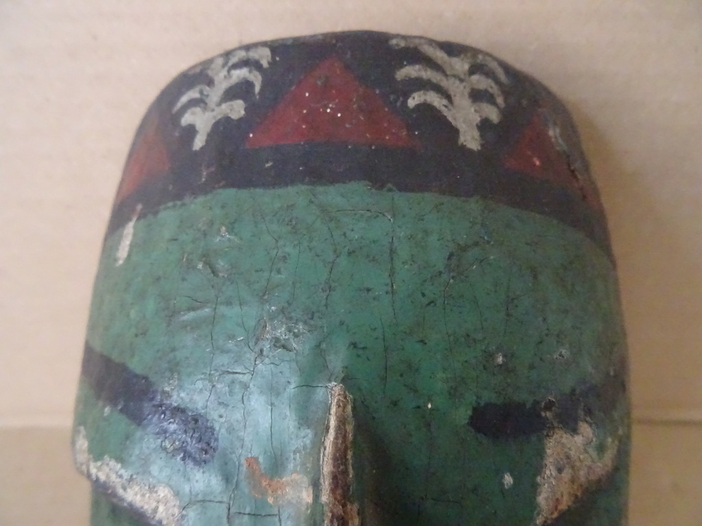 Vintage houten masker Indonesië - Afbeelding 2