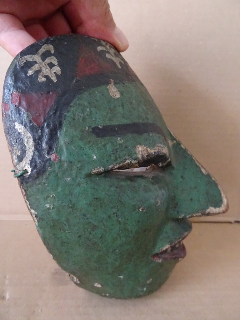 Vintage houten masker Indonesië - Afbeelding 6