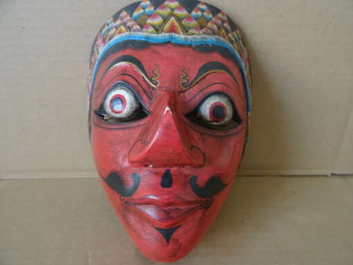 Vintage houten masker Indonesië