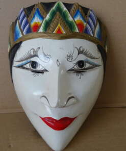 Vintage houten masker Indonesië