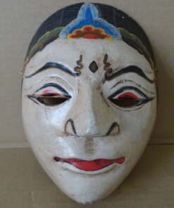 Vintage houten masker Indonesië