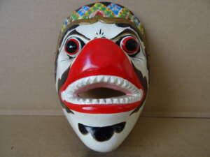 Houten masker Hanuman