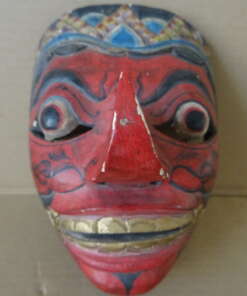 Vintage houten masker Indonesië