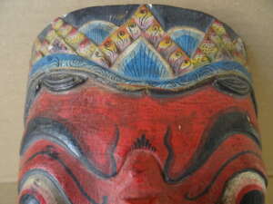 Vintage houten masker Indonesië