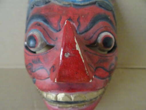 Vintage houten masker Indonesië