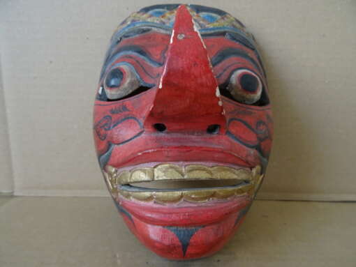 Vintage houten masker Indonesië