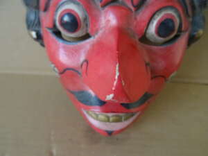 Vintage houten masker Indonesië