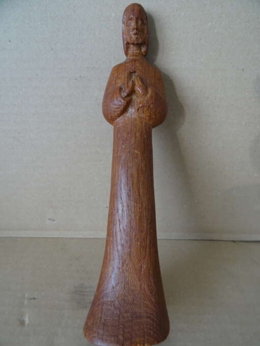 Antiek houten Jezusbeeldje 23 cm