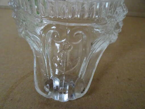 Glazen kandelaars Heilig Hart Val Saint Lambert 30,3 cm