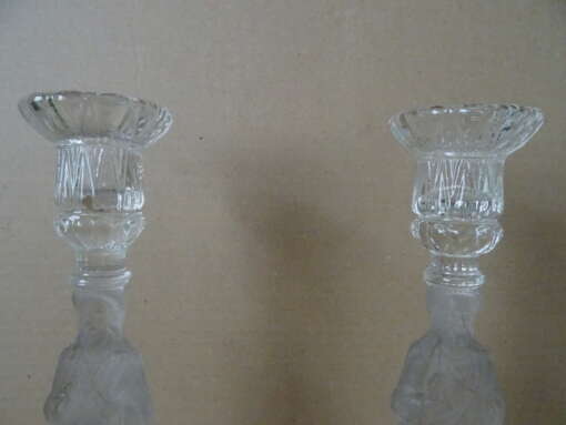 Glazen kandelaars Heilig Hart Val Saint Lambert 30,3 cm