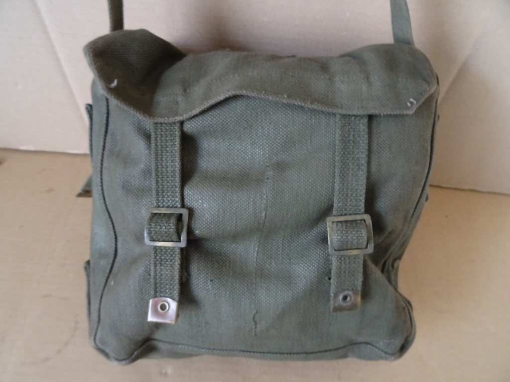 Vintage legerpukkel schoudertas - Afbeelding 5