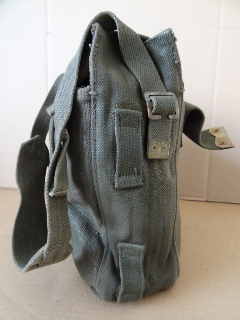 Vintage legerpukkel schoudertas - Afbeelding 6