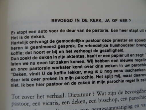 Pater Dr. CH. Dury SDB. Bevoegd in de kerk?