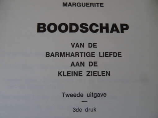 Marguerite Boodschap van de Barmhartige Liefde aan de kleine zielen