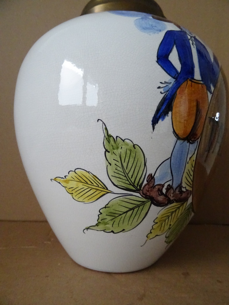 Antieke aardewerk tabakspot 31cm - Afbeelding 4