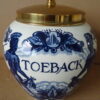 Delfts blauwe tabakspot toeback