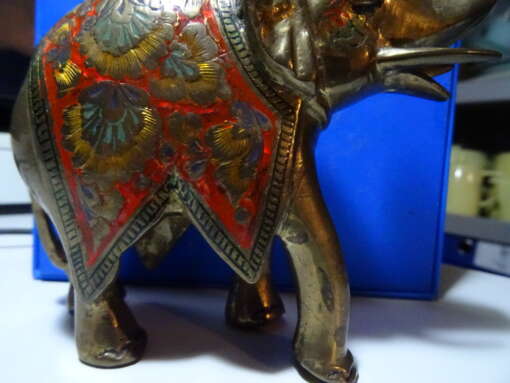 Volkskunst India bronzen beeld Olifant