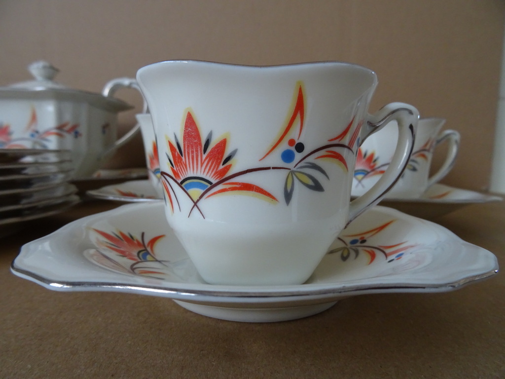 Vintage Epiag Szechoslovakia theeservies - Afbeelding 3