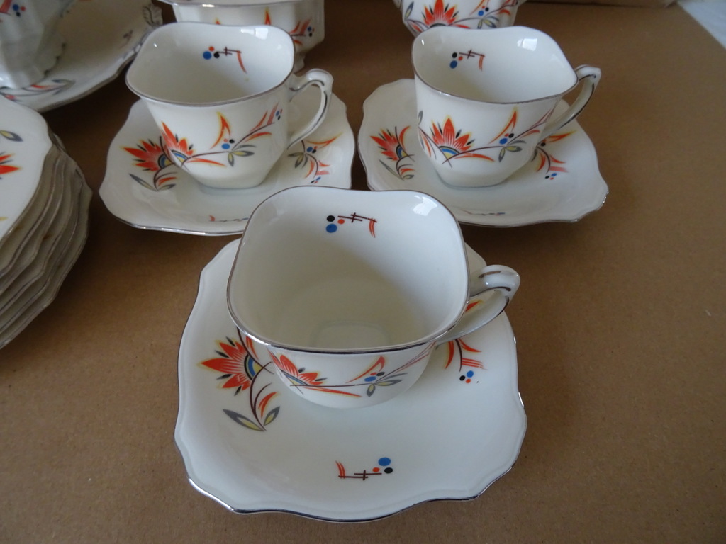 Vintage Epiag Szechoslovakia theeservies - Afbeelding 10