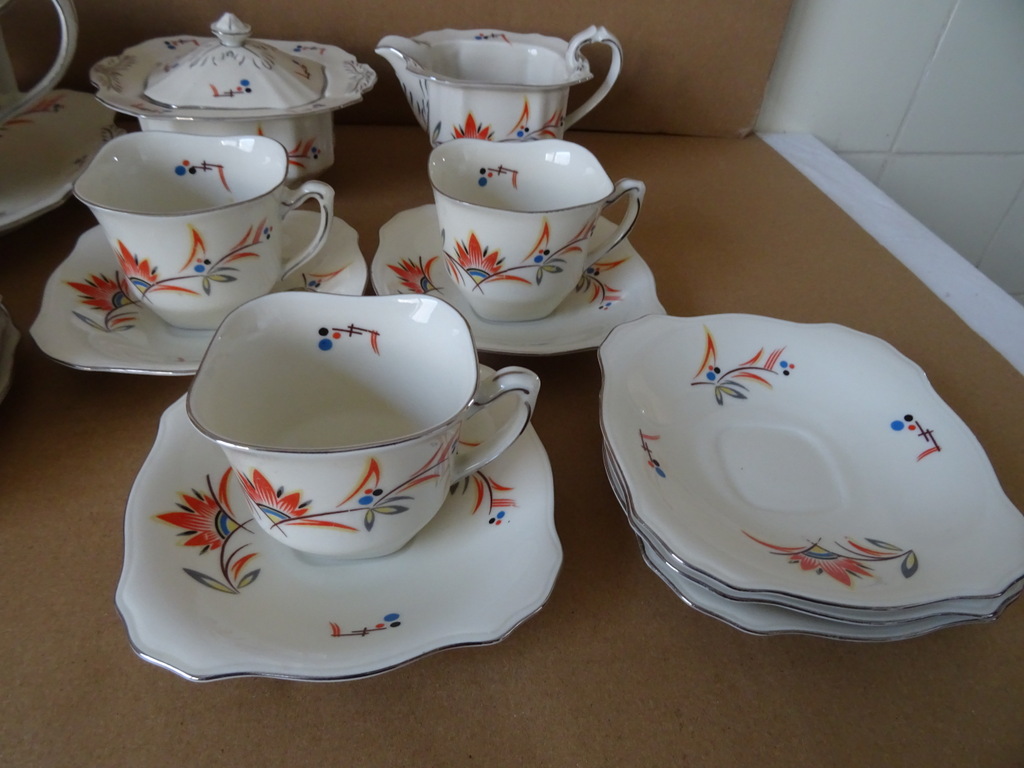 Vintage Epiag Szechoslovakia theeservies - Afbeelding 11