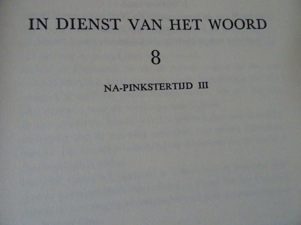 In dienst van het woord 8 Na-Pinkstertijd III - Afbeelding 6
