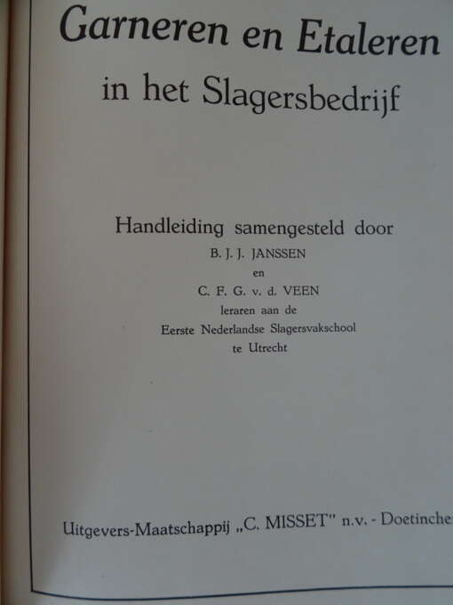 Handboek voor het slagersbedrijf