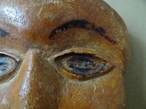 Antiek inheems houten masker
