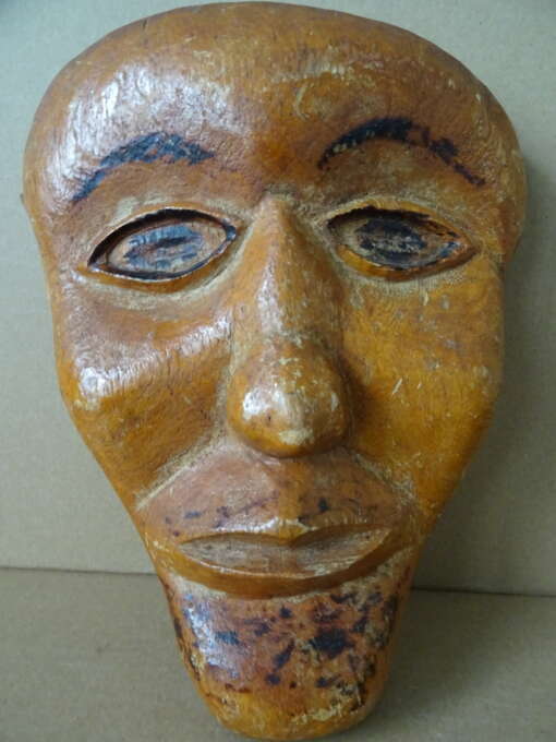 Antiek inheems houten masker
