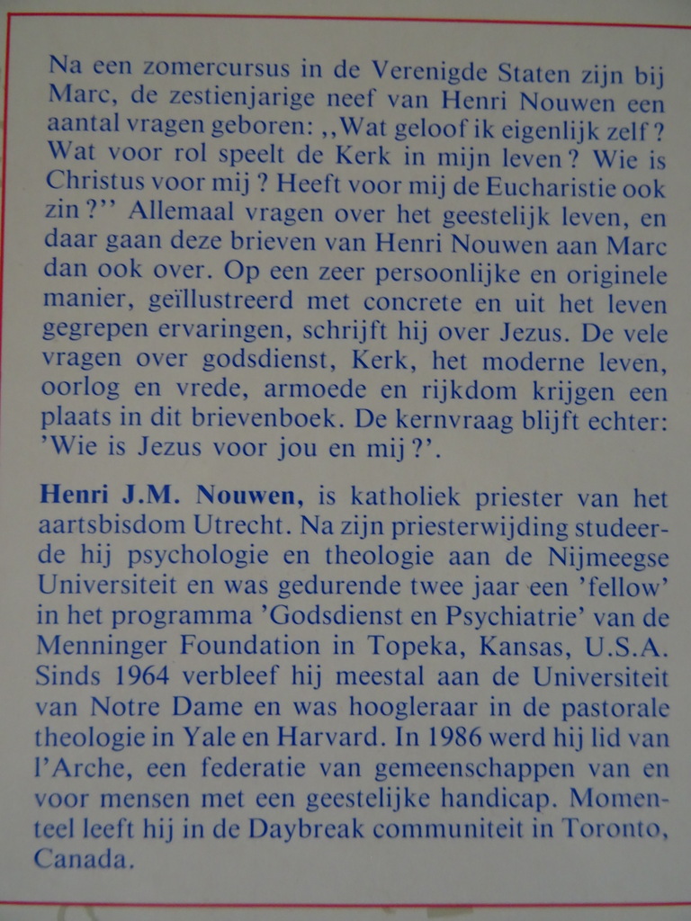 Henri Nouwen Brieven aan Marc over Jezus - Afbeelding 12