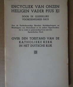 Encycliek van onzen Heiligen vader Pius XI