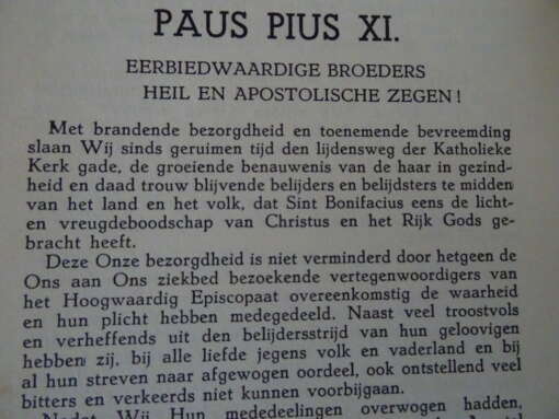 Encycliek van onzen Heiligen vader Pius XI