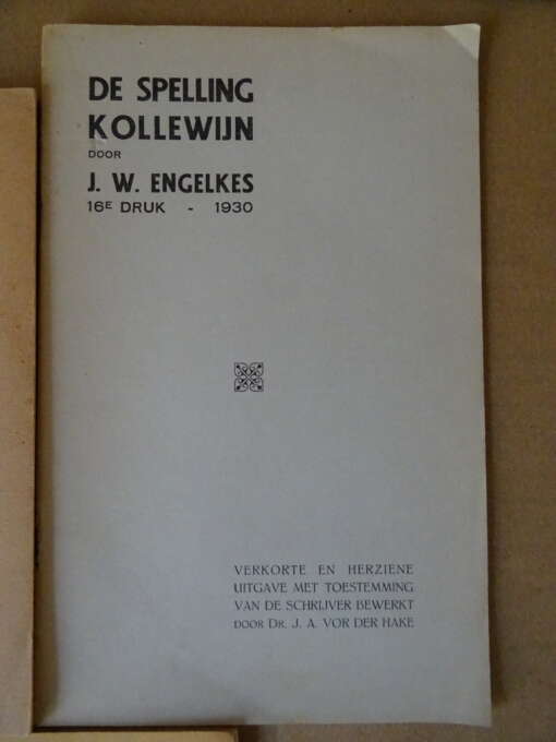Collectie antieke boekjes Spelling